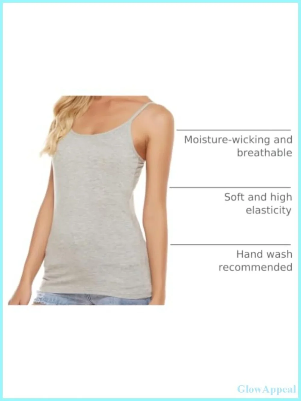 5 Pack Women's Spaghetti Strap Camisole Tank Tops Viscose Spandex
